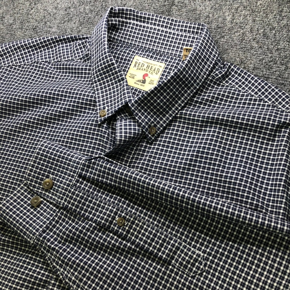 Red Head Brand Co. Mens XL‎ Plaid Button Down Long Sleeve Shirt
